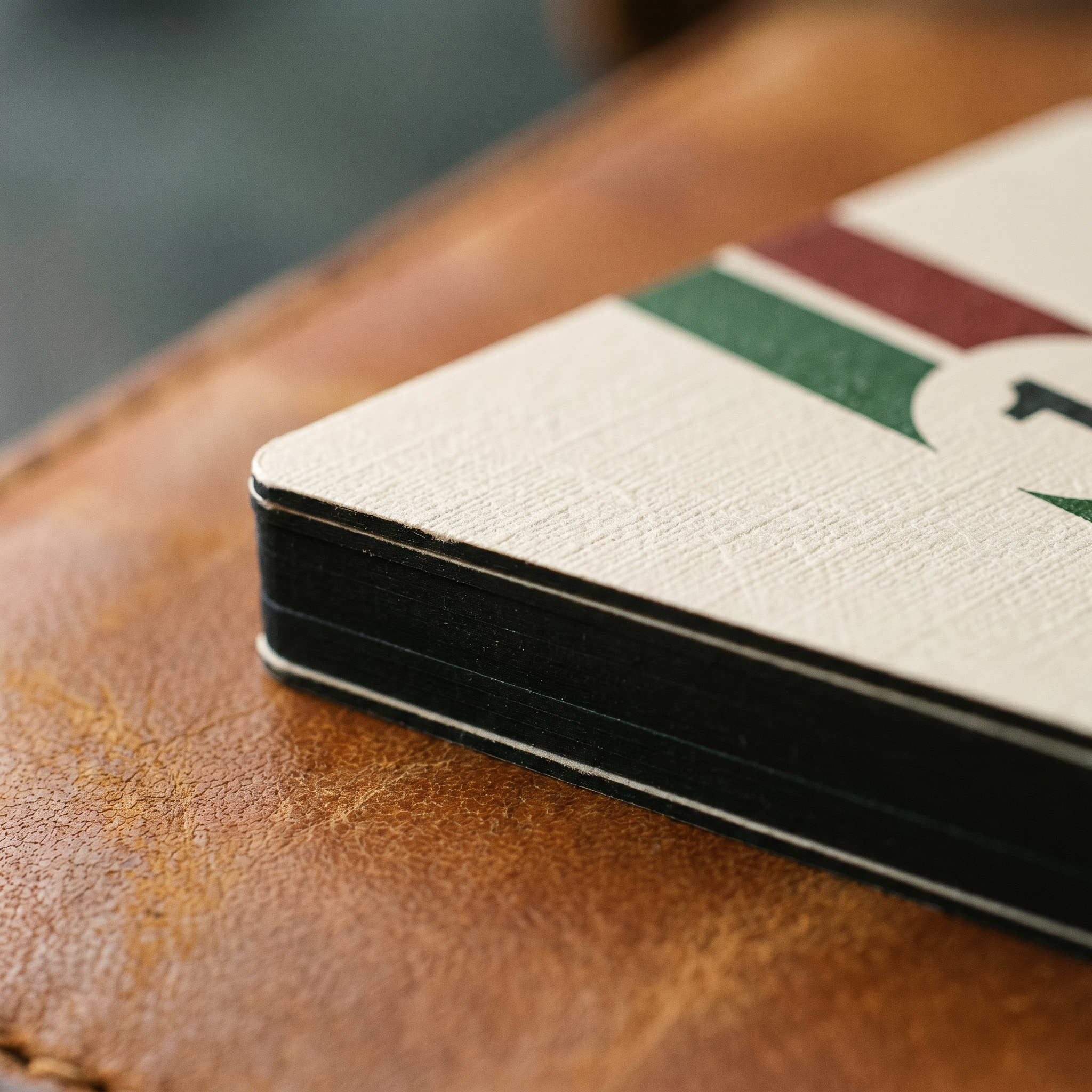 Premium card stock detail